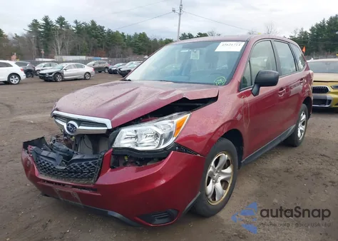 2016 Subaru Forester 2.5I z USA, uszkodzony, nr VIN JF2SJAAC0GG504376